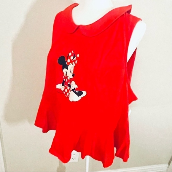 ๐ NEW Disney Minnie Mouse Peplum Tank โ Women's 1X ๐ 100% Cotton - Picture 4 of 12